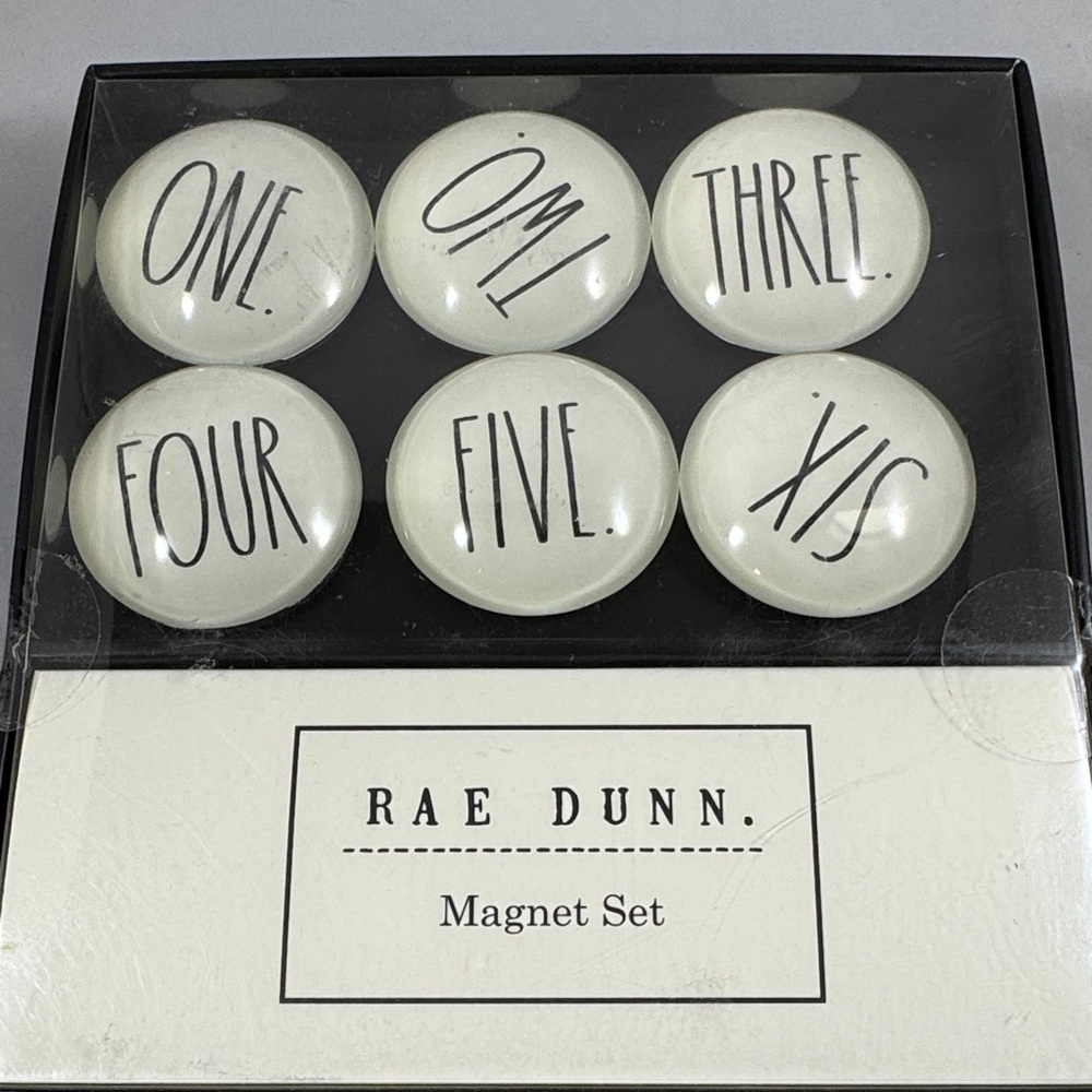 Rae Dunn Magnet Set with Numbers.
